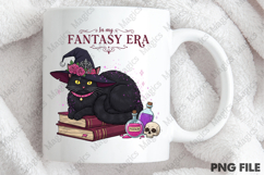In My Fantasy Era Pink Halloween Cat Png Product Image 4