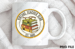 Vintage Teacher Club Est. 1980s Png, Teacher Sublimation Product Image 4