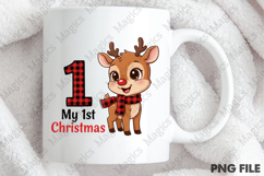 My First Christmas Reindeer PNG Product Image 4