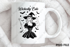 Halloween Vintage Witch Wickedly Cute png Product Image 4