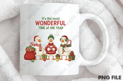 Christmas Goose Trio Illustration PNG Product Image 4