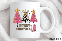 Howdy Christmas Png, Cowgirl Western Product Image 4
