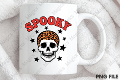 Spooky Skull Cherry Bow Halloween PNG Product Image 4