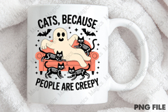 Cats People Are Creepy ,skeleton Cat Png Product Image 4