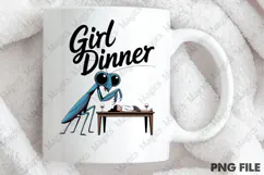 Girl Dinner Png,Mental Health Png Product Image 4
