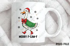 Funny F-Caw-F Christmas PNG Product Image 4
