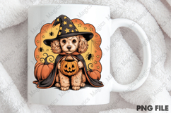 Poodle with Bow and Pumpkin Png Product Image 4