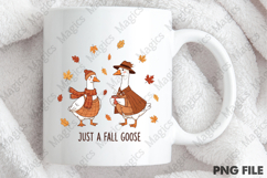 Fall Goose PNG, Funny Cozy Goose, Cute Product Image 4