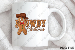 Howdy Christmas Gingerbread Man PNG Product Image 4