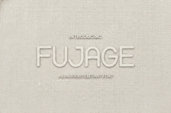 Fujage - Modern Geometric Display Font Product Image 1