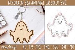 Keychain Sea Animal Lasercut SVG Product Image 1