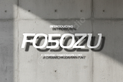Fosozu - Modern Minimalist Sans Serif Font Product Image 1