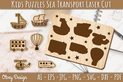 Kids Puzzles Transport Lasercut | Educational Puzzles Product Image 1