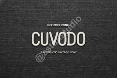 Cuvodo - Modern Geometric Sans Serif Typeface Product Image 1