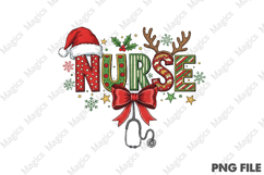 Nurse Coquette Christmas Png Product Image 1
