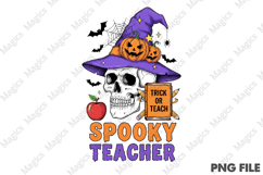 Halloween Spooky Teacher Png Product Image 2