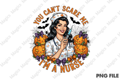 Vintage Halloween Nurse PNG Product Image 2