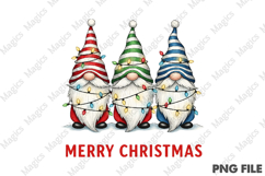 Gnomes Merry Christmas Light Png Product Image 1
