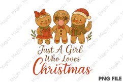 Just A Girl Who Loves Christmas Png Product Image 1