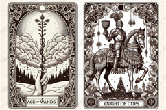 Christmas Tarot Card PNG Files Product Image 1