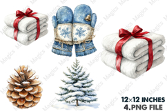 Christmas Watercolor Clipart Set Png Product Image 1