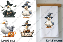 Witchy Goose Halloween Sublimation PNG Product Image 1