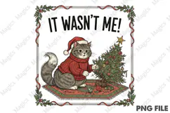 It Wasn't Me Png, Christmas Png Product Image 1