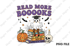 Halloween Teacher Read More Book PNG Product Image 2