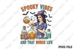 Vintage Halloween Nurse PNG Product Image 2
