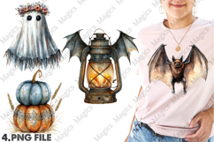 Boho Halloween Clipart Product Image 1