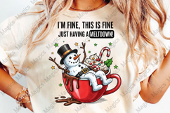 Funny Christmas Sarcastic Snowman Png Product Image 1