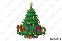 HOHOHO Christmas Tree Png Product Image 1