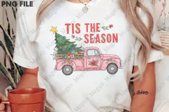 Tis The Season Christmas Car Sublimation Png Product Image 2