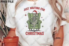 Just Waiting For Christmas Skeleton Png Product Image 2