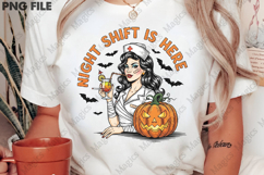 Vintage Halloween Nurse PNG Product Image 1