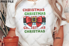 Christmas Bow Sublimation Png Product Image 2