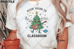 Retro Teacher Christmas Png Product Image 3