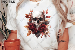 Watercolor Burgundy Halloween Sublimation PNG Product Image 2