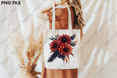 Watercolor Burgundy Halloween Sublimation PNG Product Image 3
