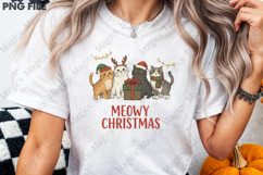 Meowy Christmas Sublimation Png Product Image 3