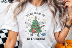Retro Teacher Christmas Png Product Image 1
