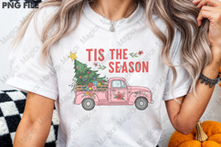 Tis The Season Christmas Car Sublimation Png Product Image 3