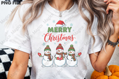 Merry Christmas Snowman PNG Product Image 3