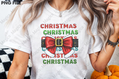Christmas Bow Sublimation Png Product Image 3
