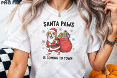 Santa paws Is Coming To Town Png Product Image 3