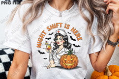 Vintage Halloween Nurse PNG Product Image 3