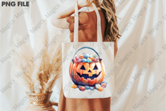 Watercolor Kawaii Halloween Sublimation PNG Product Image 3