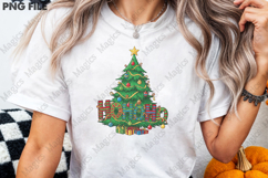 HOHOHO Christmas Tree Png Product Image 3