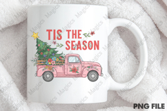 Tis The Season Christmas Car Sublimation Png Product Image 4