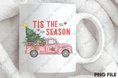 Tis The Season Christmas Car Sublimation Png Product Image 4